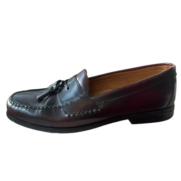 Johnston & Murphy Sheepskin Flex Loaferss with Tassels Chocolate Men’s Size 10 - Picture 7 of 8